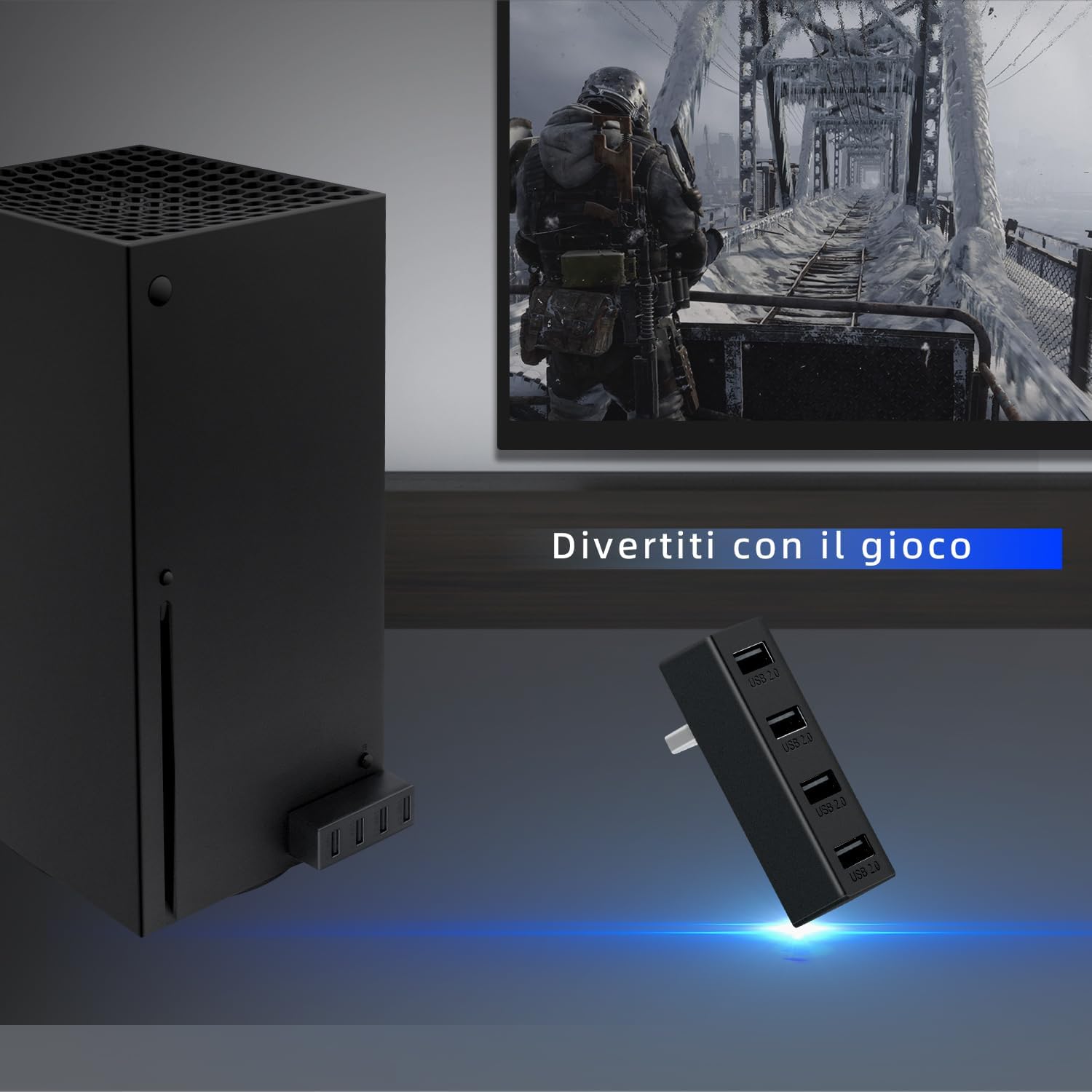 Thumbnail 5 de Mcbazel Hub USB 2.0 4 porte per Xbox Series X/S
