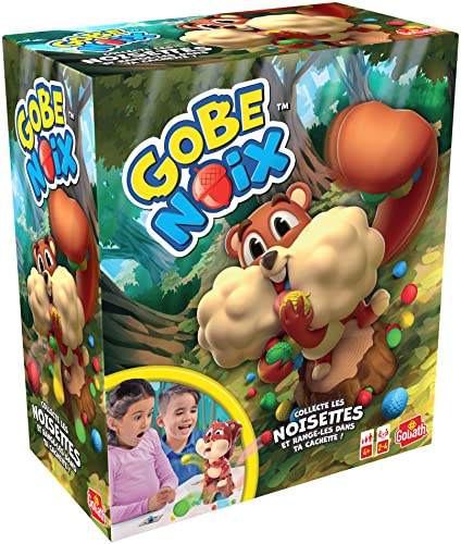 Detalle 2 de Goliath Gobe Noix – Jeu de Société rapide et amusant pour enfants dès 4 ans