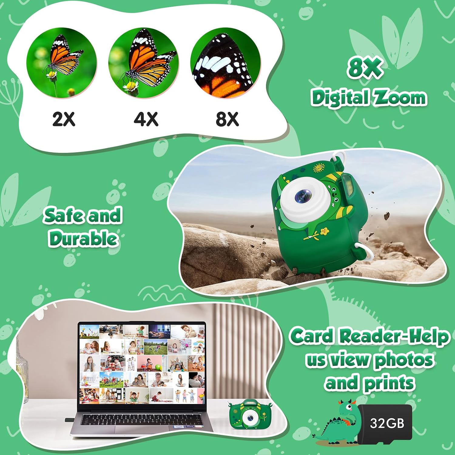 Thumbnail 6 de Kids Digital Camera 1080P 32GB