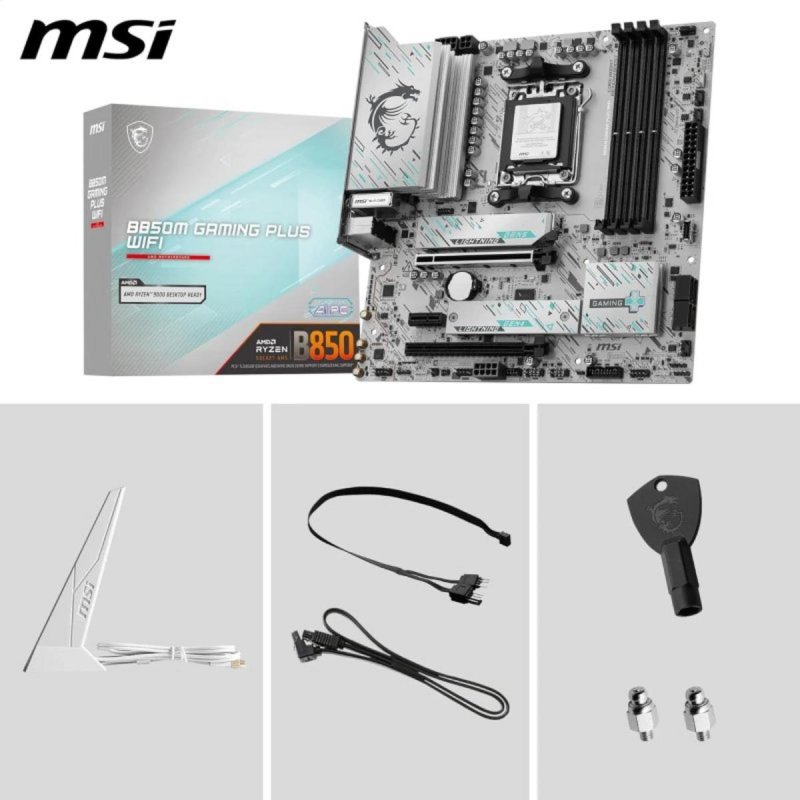 Thumbnail 2 de MSI B850M GAMING PLUS WIFI: placa AM5 compacta y potente para gaming y productividad