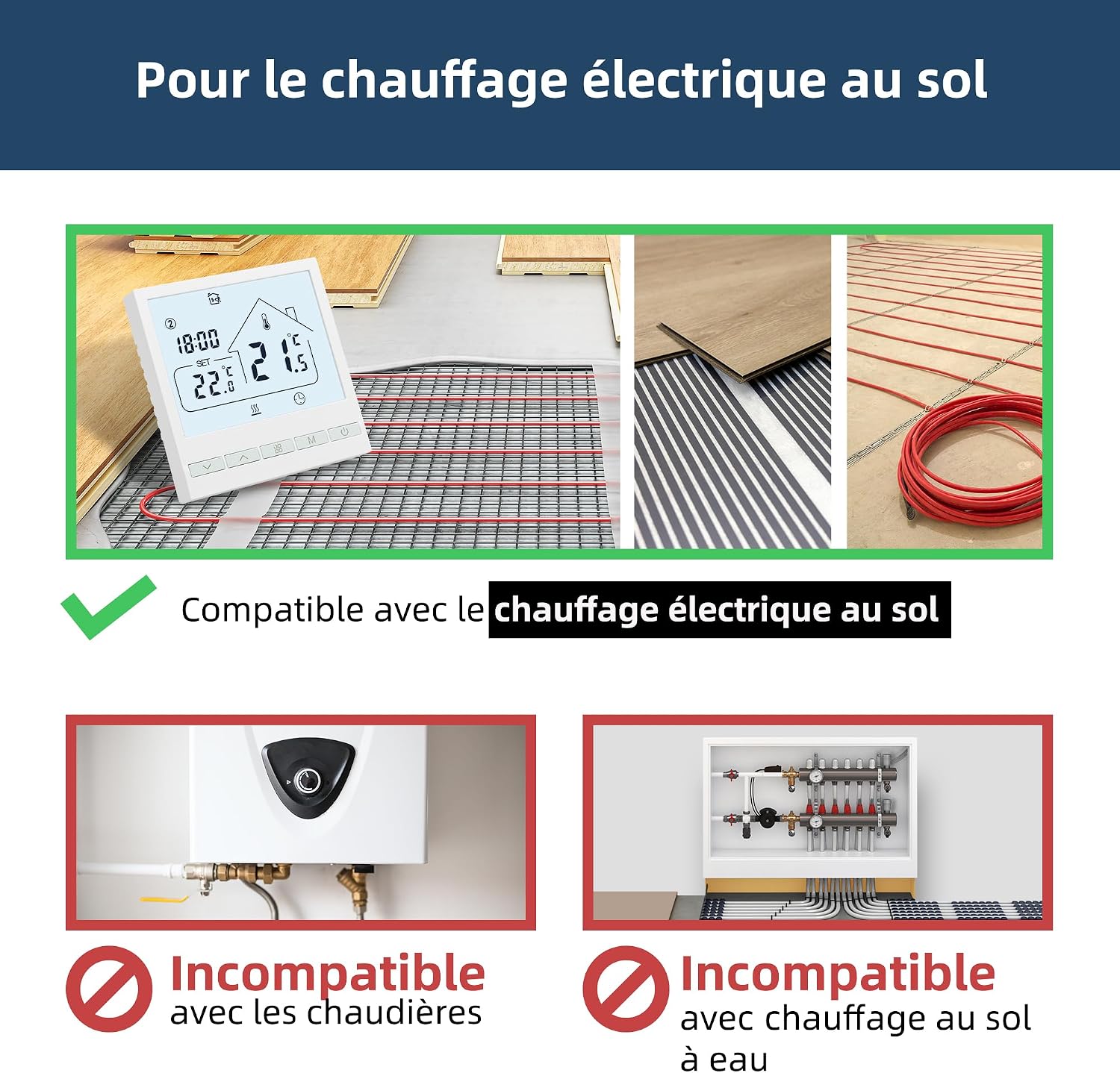 Thumbnail 1 de BEOK CONTROLS Thermostat WiFi 16 A