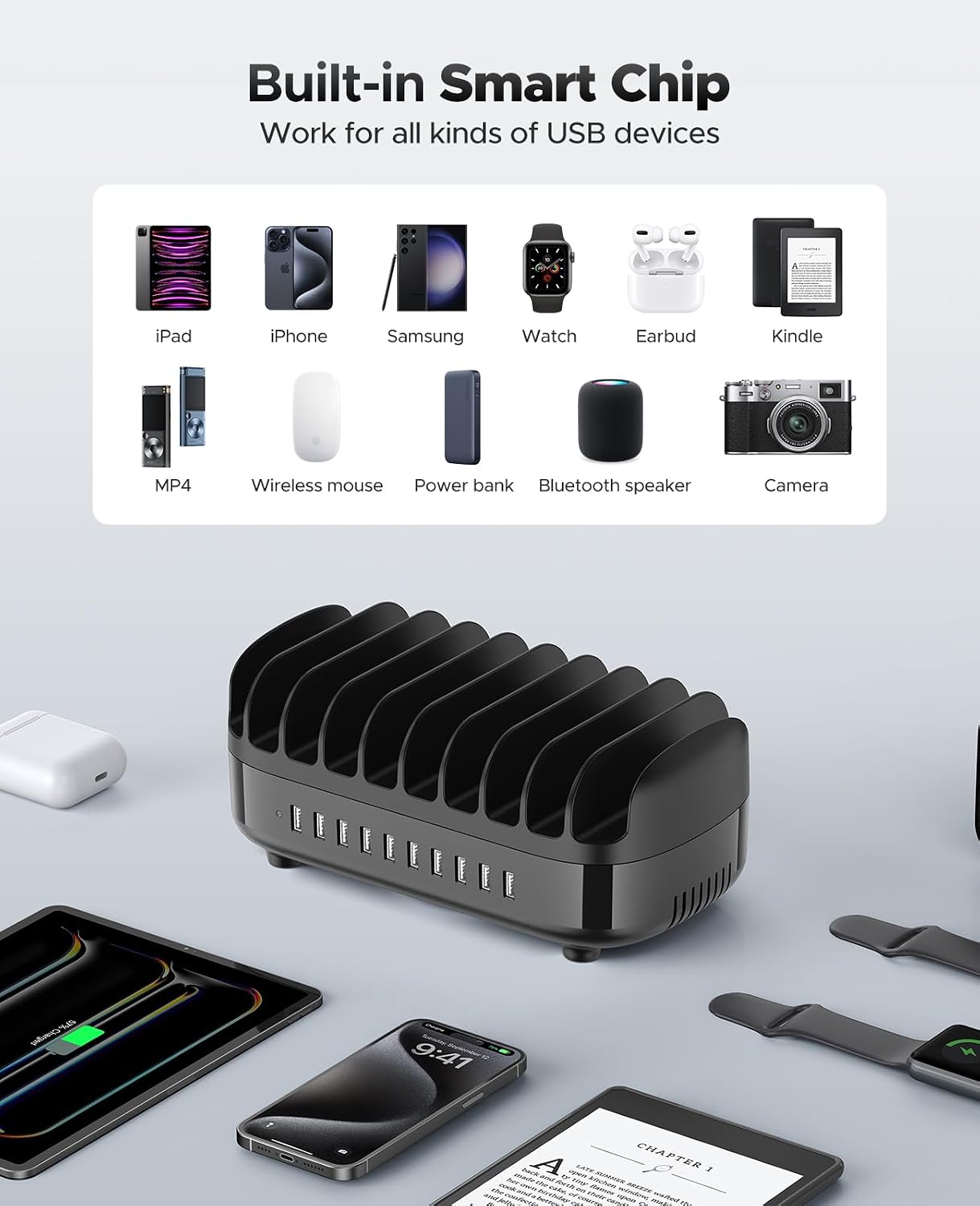 Thumbnail 5 de ORICO Station de charge 120W pour 10 appareils