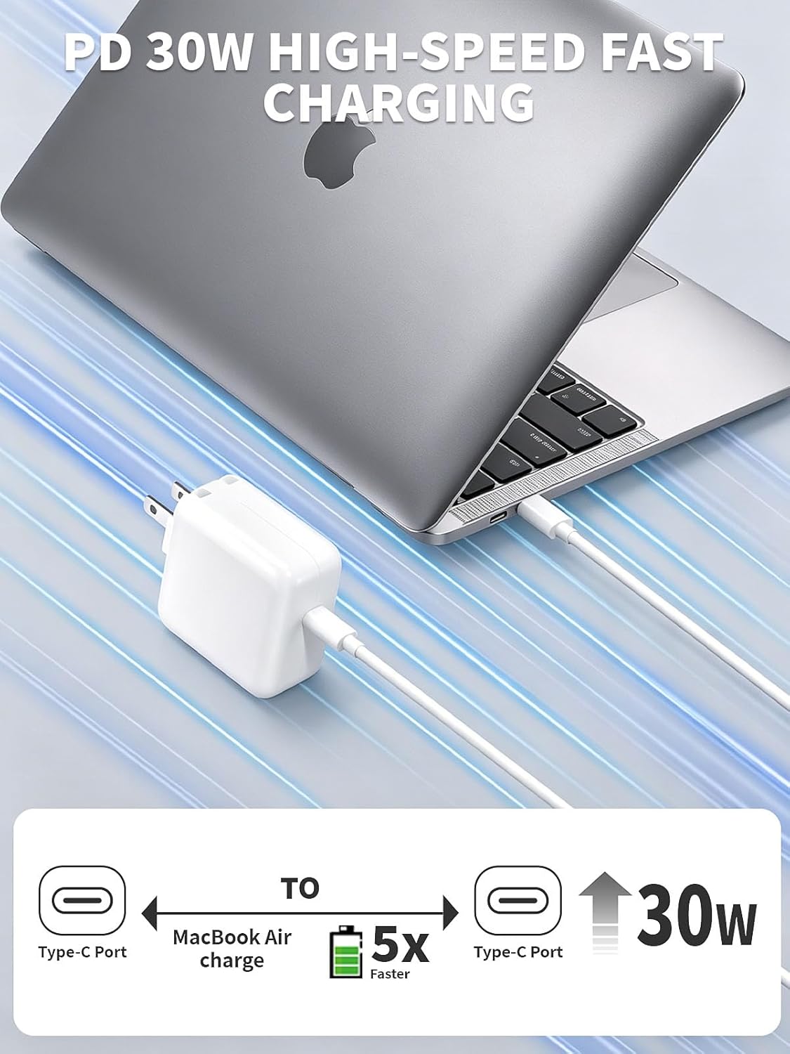 Detalle 2 de 30W USB-C Charger with 10-Foot Cable