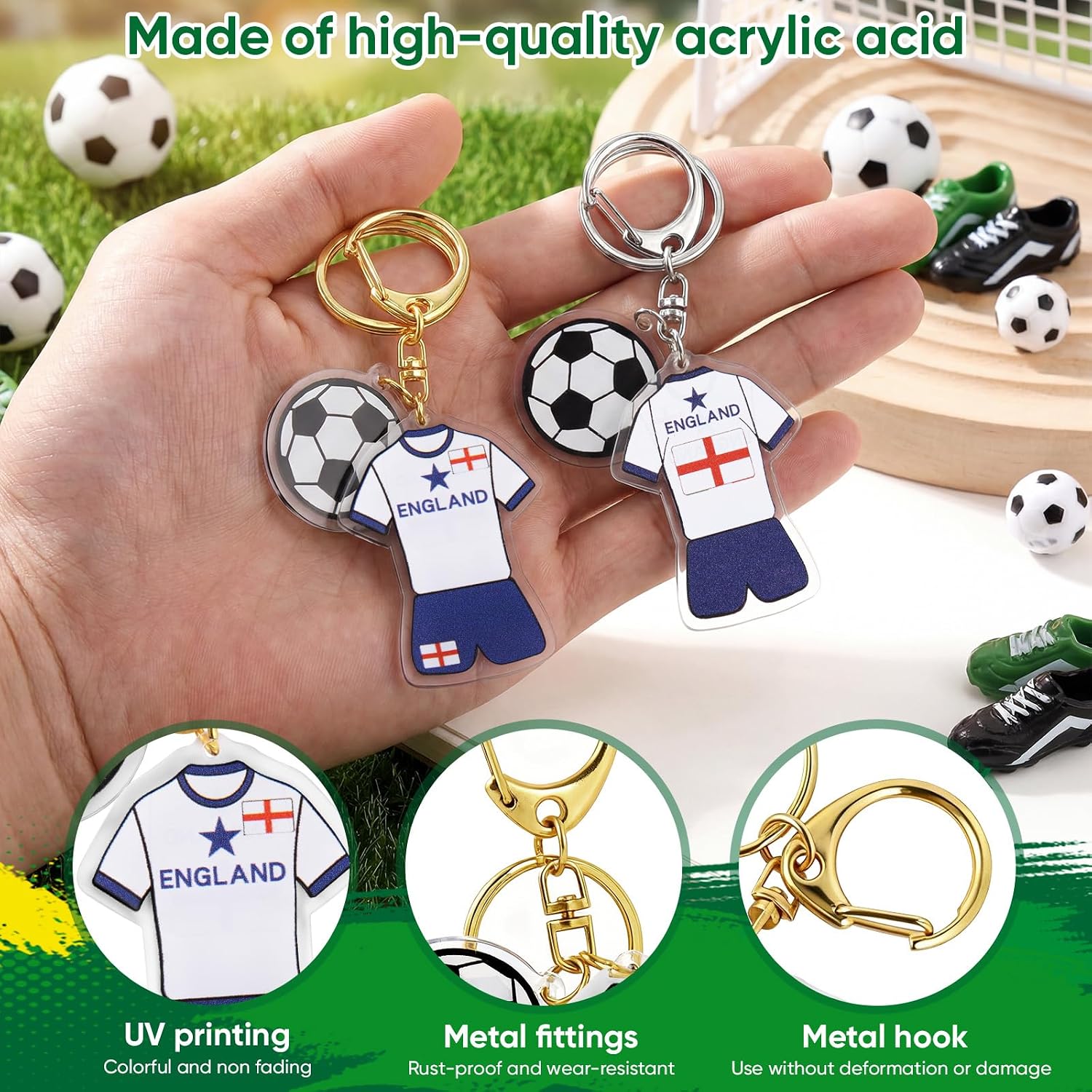 Detalle de Uixitoil Soccer Keychain Acrylic