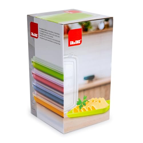 Detalle de IBILI Set de 4 Tapers para Embutidos y Fiambres | 24,8 × 14,4 × 3,3 cm, BPA-free