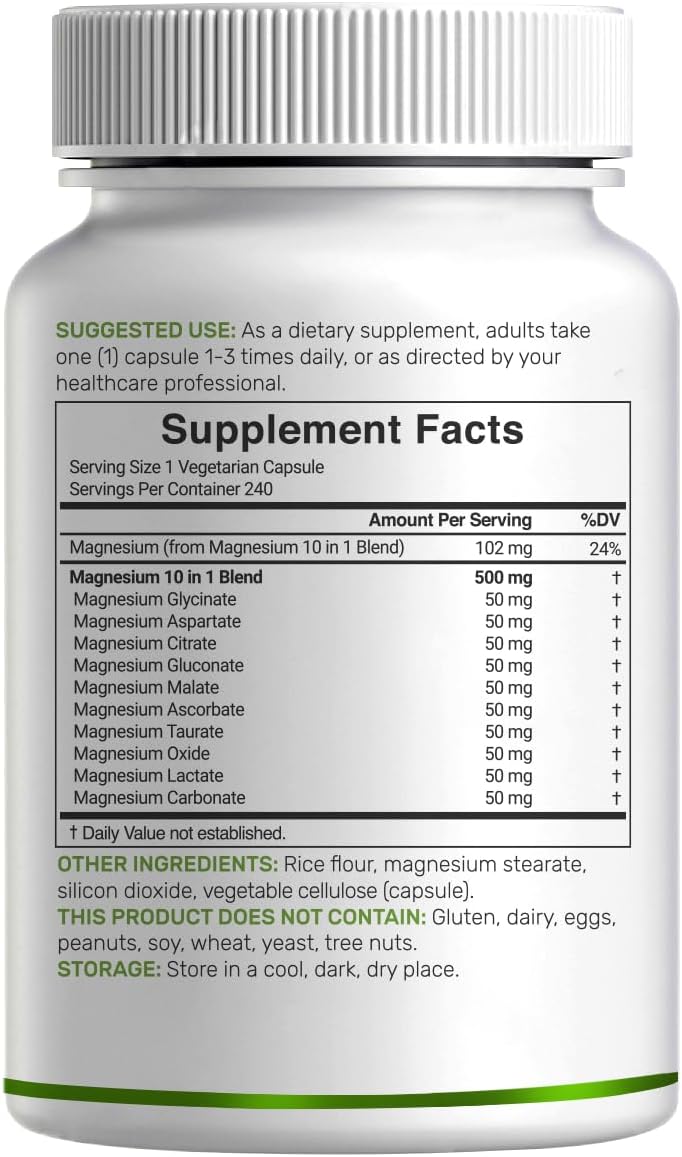 Thumbnail 6 de Magnesium Complex Supplement 500 mg