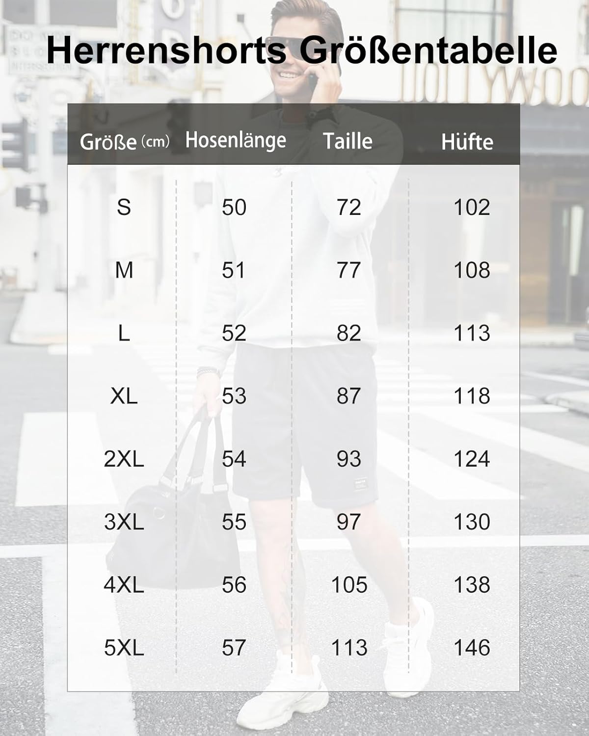 Thumbnail 5 de HMIYA Corduroy Shorts Herren – Kurze Hose aus Premium-Cord mit elastischer Taille