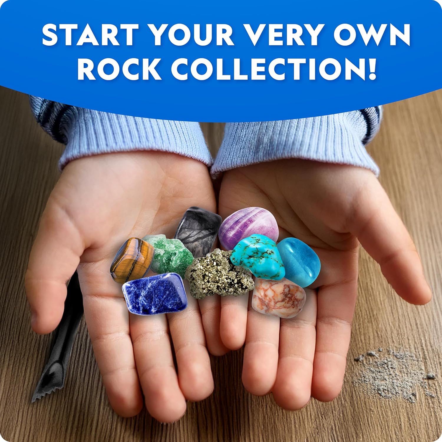 Thumbnail 2 de NATIONAL GEOGRAPHIC Gigantic Gemstone Dig Kit – 100 Real Gemstones Excavated from a Giant Brick