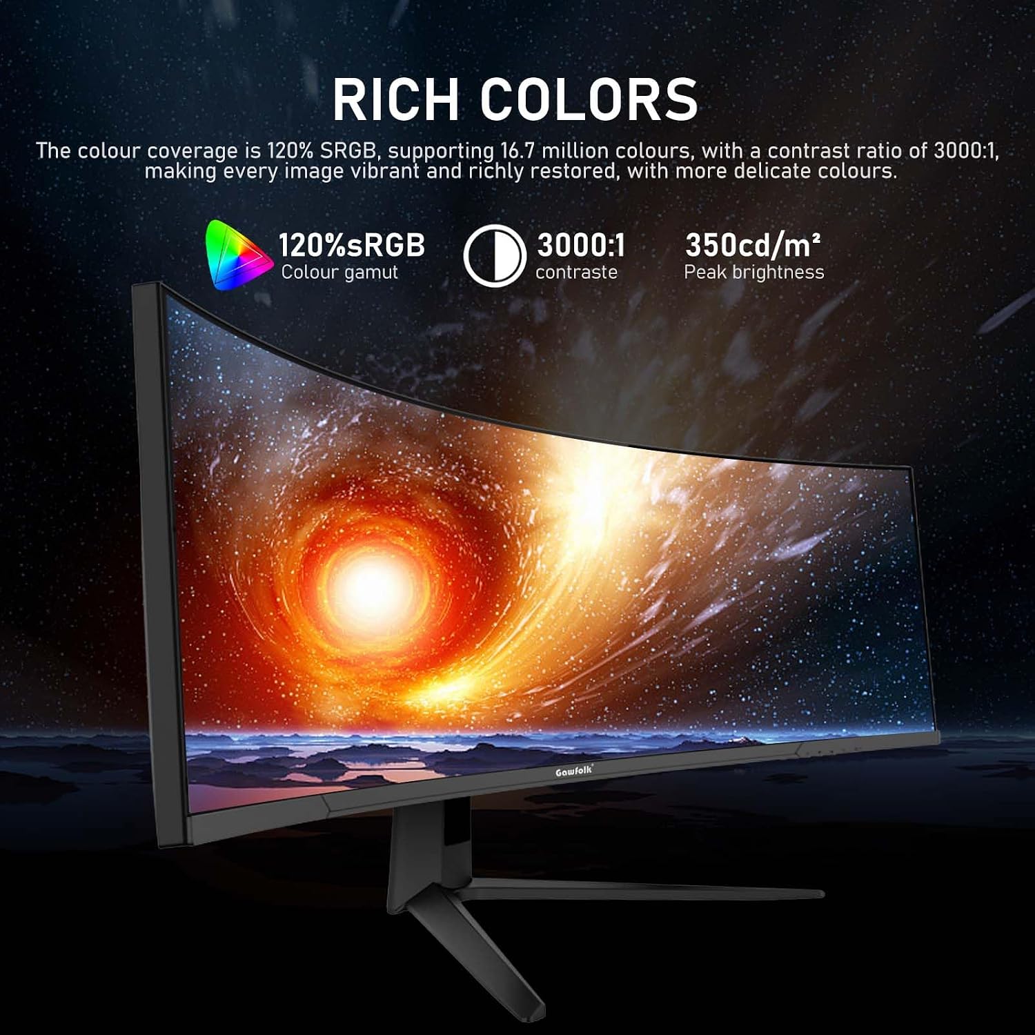Thumbnail 3 de Gawfolk 45 inch Ultra-Wide Curved Monitor: A practical, high-refresh choice for work and play