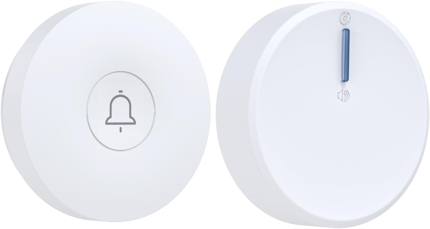 Detalle de Cerhot 003 doorbell draadloze deurbel, batterijloos met EU-stekker en 433 MHz