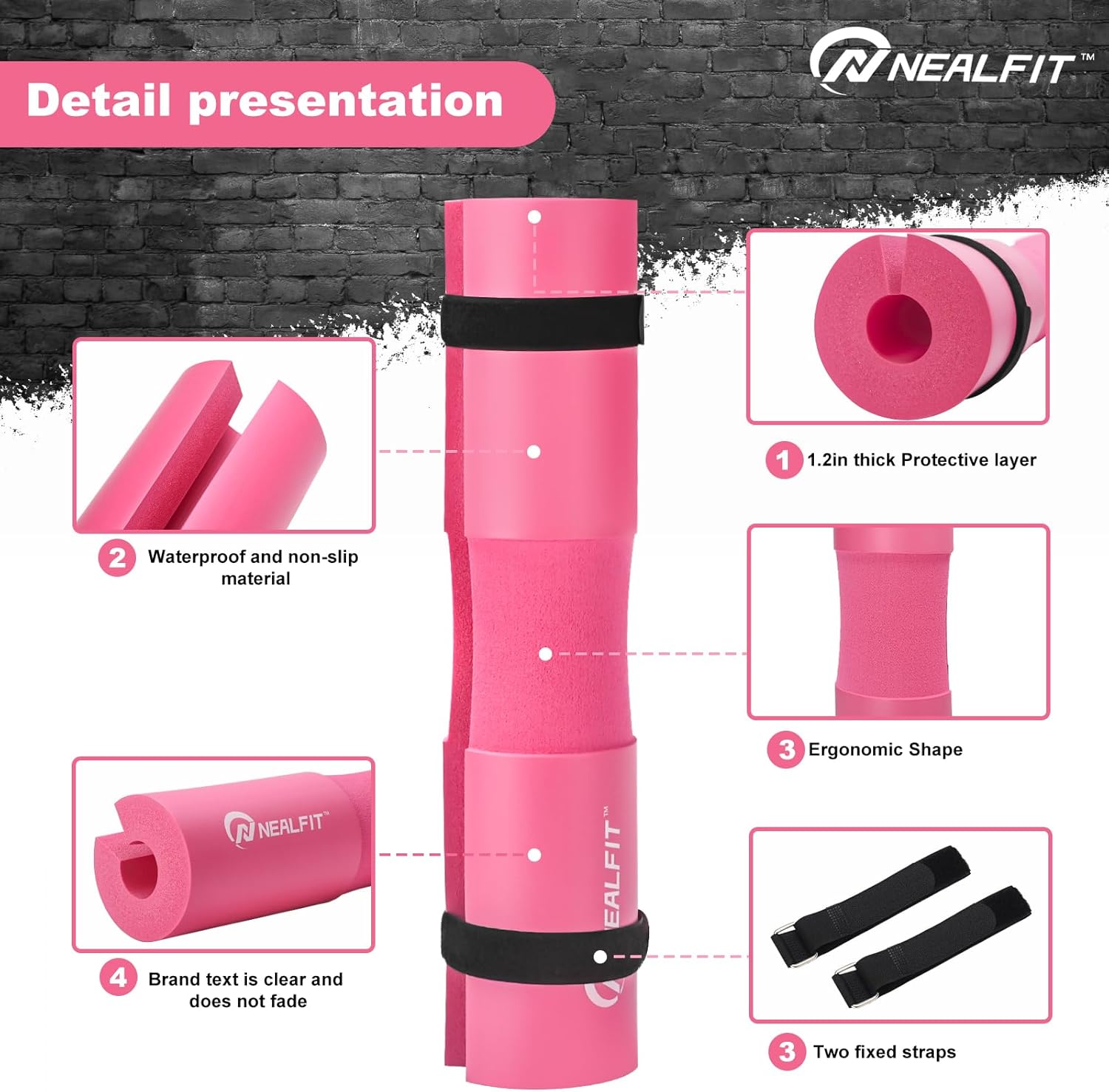 Thumbnail 3 de NEALFIT Barbell Pad Squat Pad for Squats – A pragmatic, durable bar pad for safer lifting