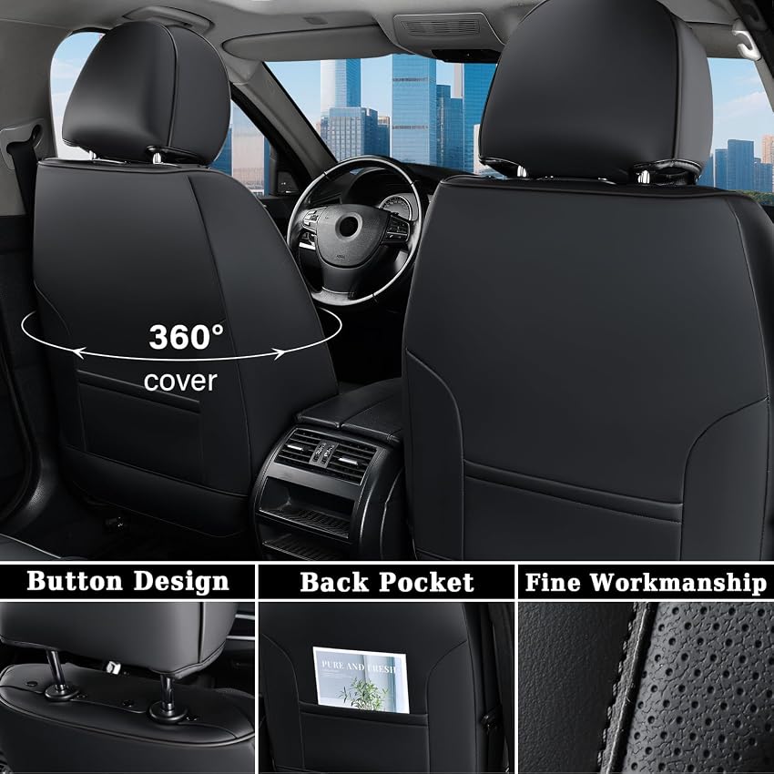 Thumbnail 2 de Coverado Car Seat Cover Luxury Nappa Leather, Universal