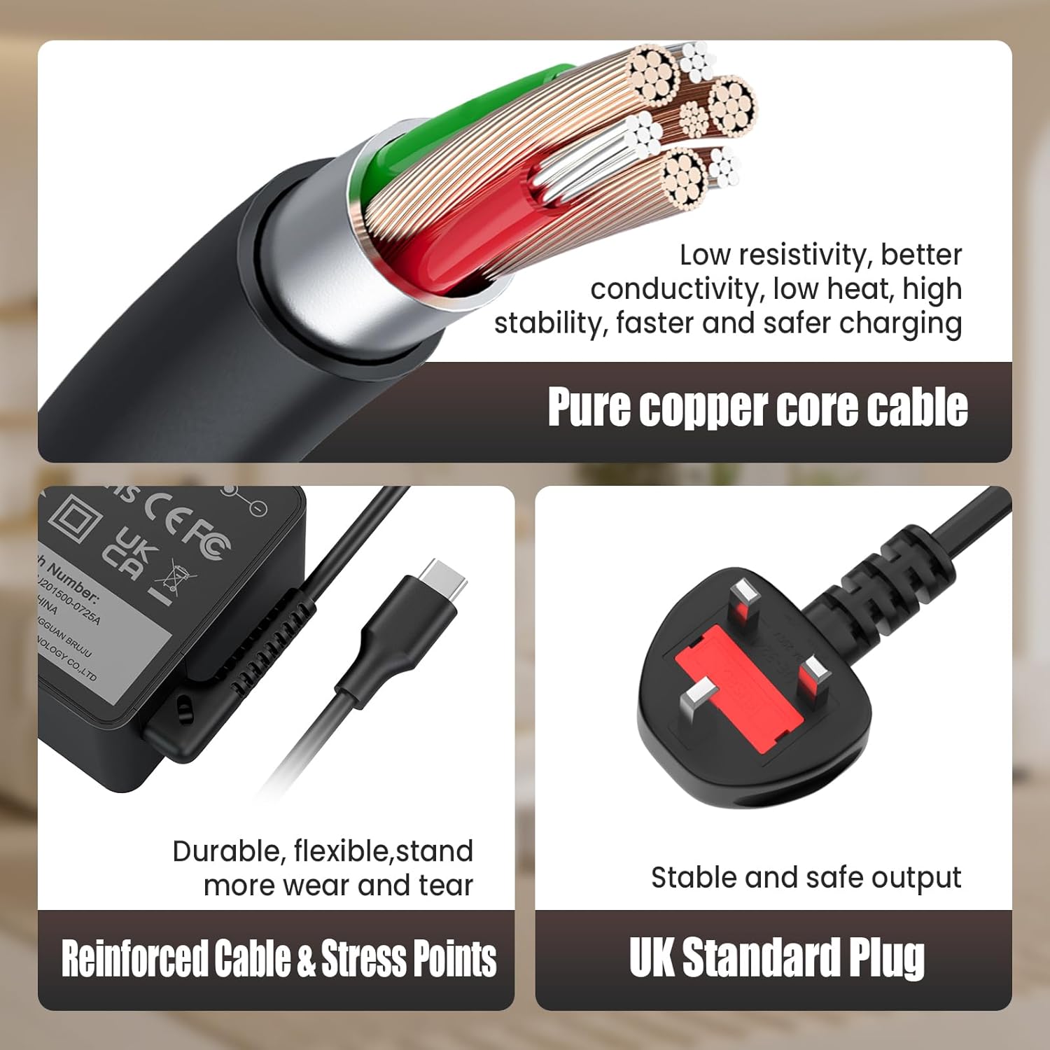 Thumbnail 4 de Lenovo 65W USB-C Laptop Charger