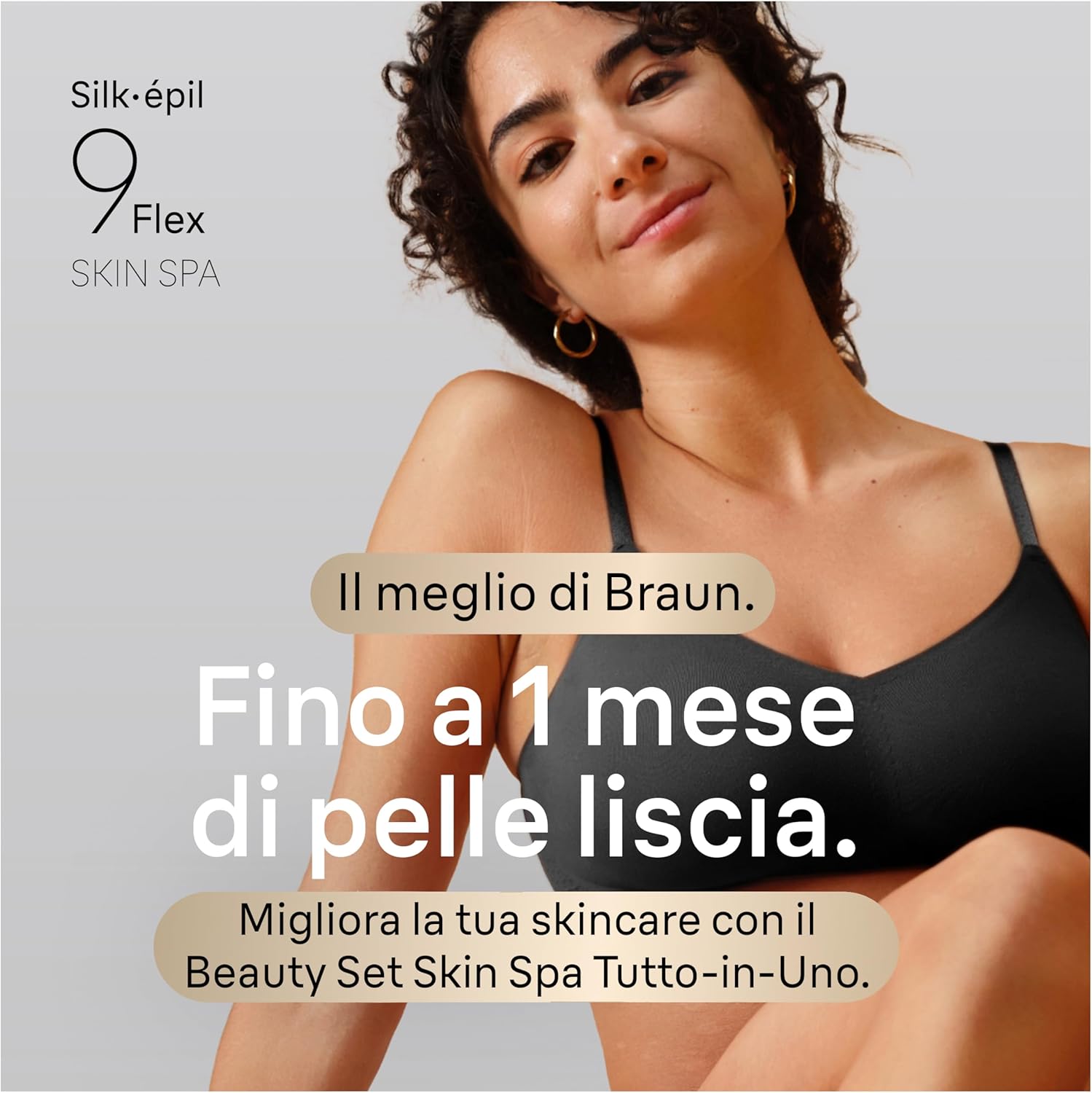 Thumbnail 1 de Braun Silk-epil 9 Flex SkinSpa: epilatore elettrico donna con testina flessibile 360° e kit FaceSpa