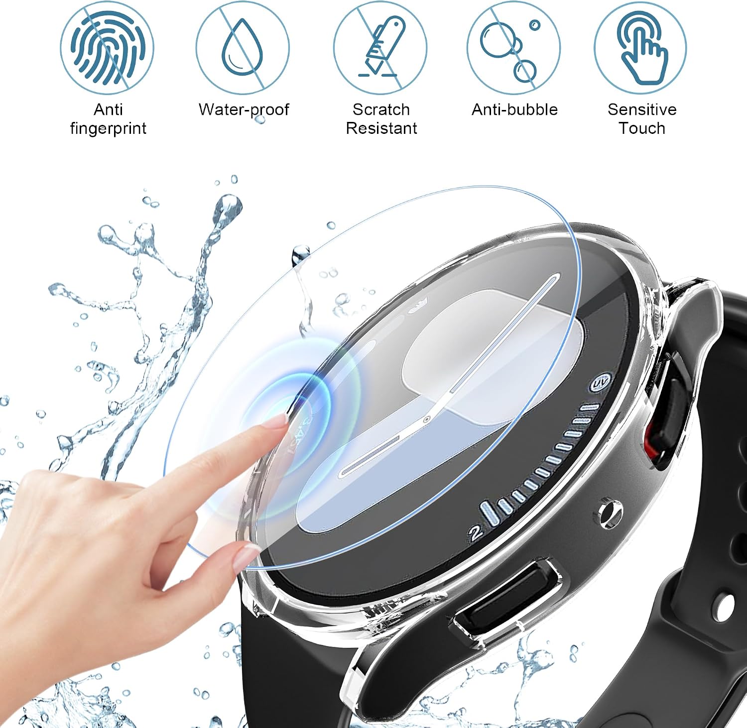 Detalle 2 de LINTEKER Watch 7 44mm screen protector case