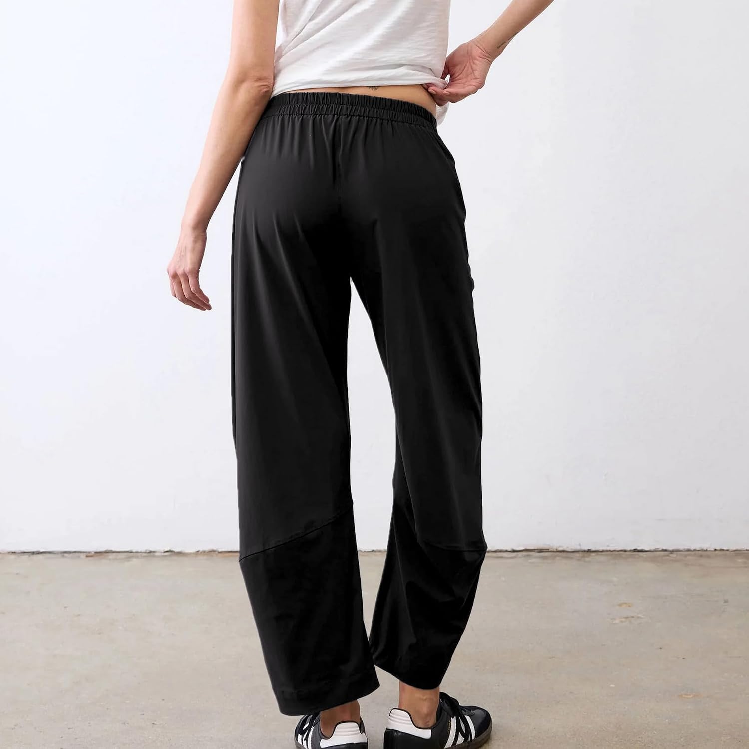 Thumbnail 1 de Songling Women's Barrel Pants, Wide-Leg Ankle Trousers with Elastic Waist