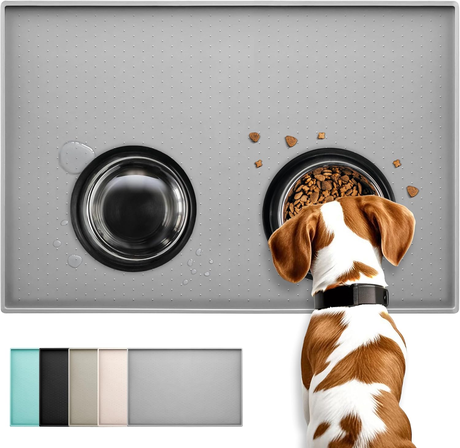 Detalle de Conlun Futtermatte für Hunde und Katzen – rutschfest, wasserdicht, 60 × 40 cm