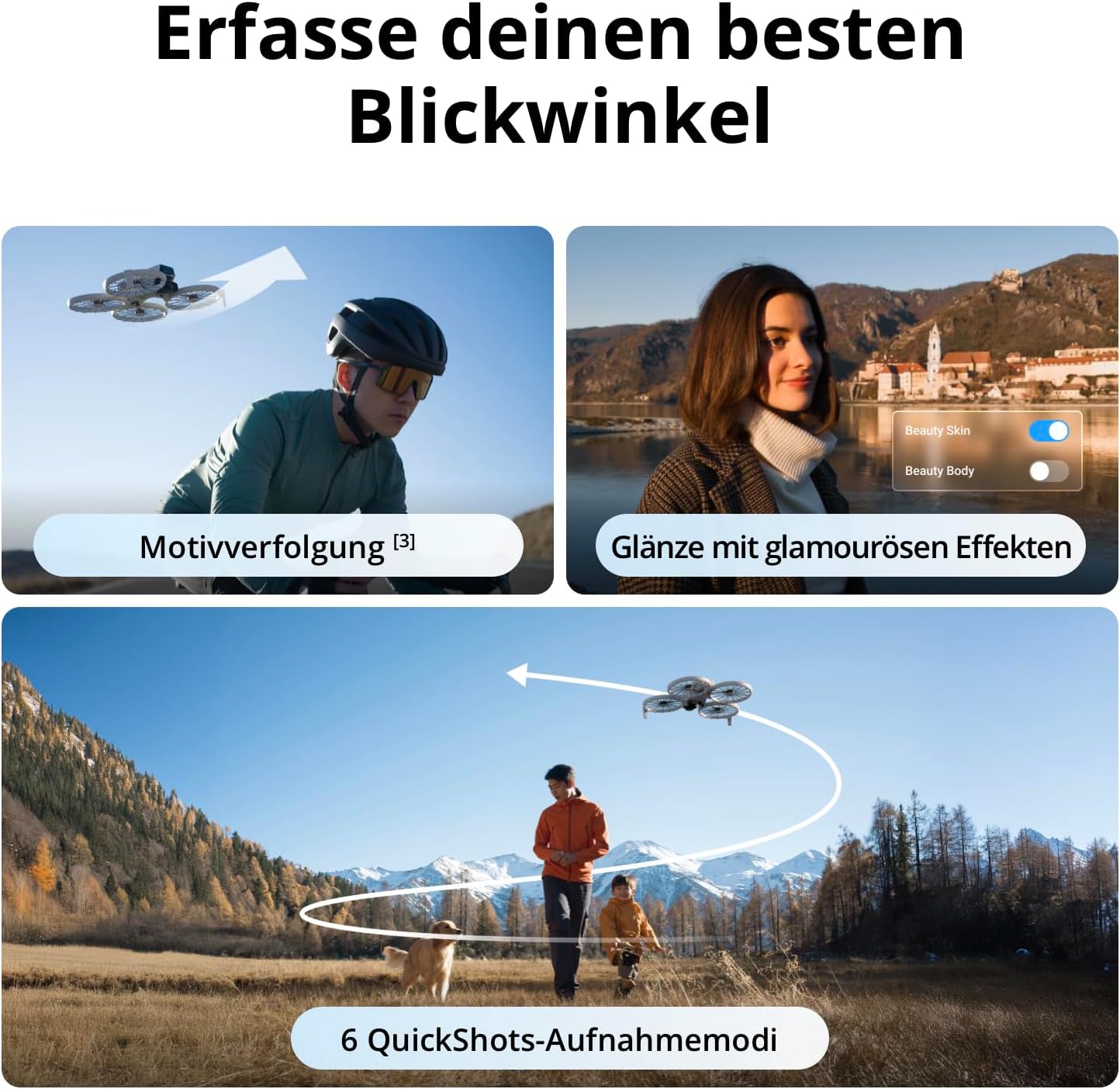 Thumbnail 3 de DJI Flip Combo mit zwei Akkus: kompakt, leicht und 4K-fähig – ideal für spontane Luftaufnahmen