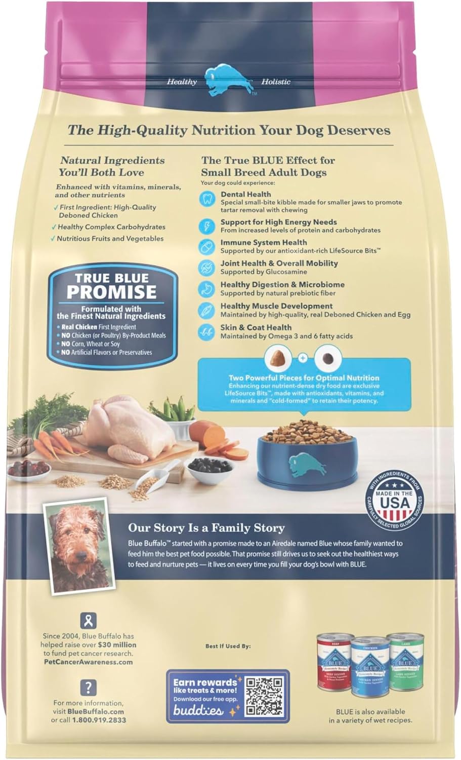 Detalle 2 de Blue Buffalo Life Protection Formula Chicken Small Breed Dry Dog Food, 5 lb