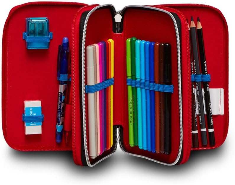 Detalle 2 de Seven Trousse 3 Zip Spider-Man The Greatest Heroe – Multicolore, avec crayons et feutres