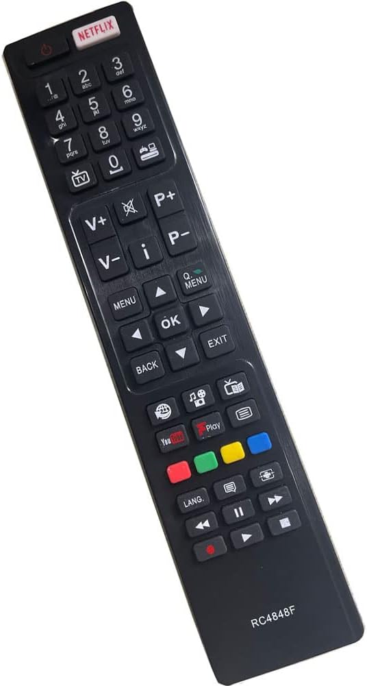 Thumbnail 2 de Replacement RC4848F Remote Control for Polaroid/Bush/Hitachi TV (43HB6T72U)