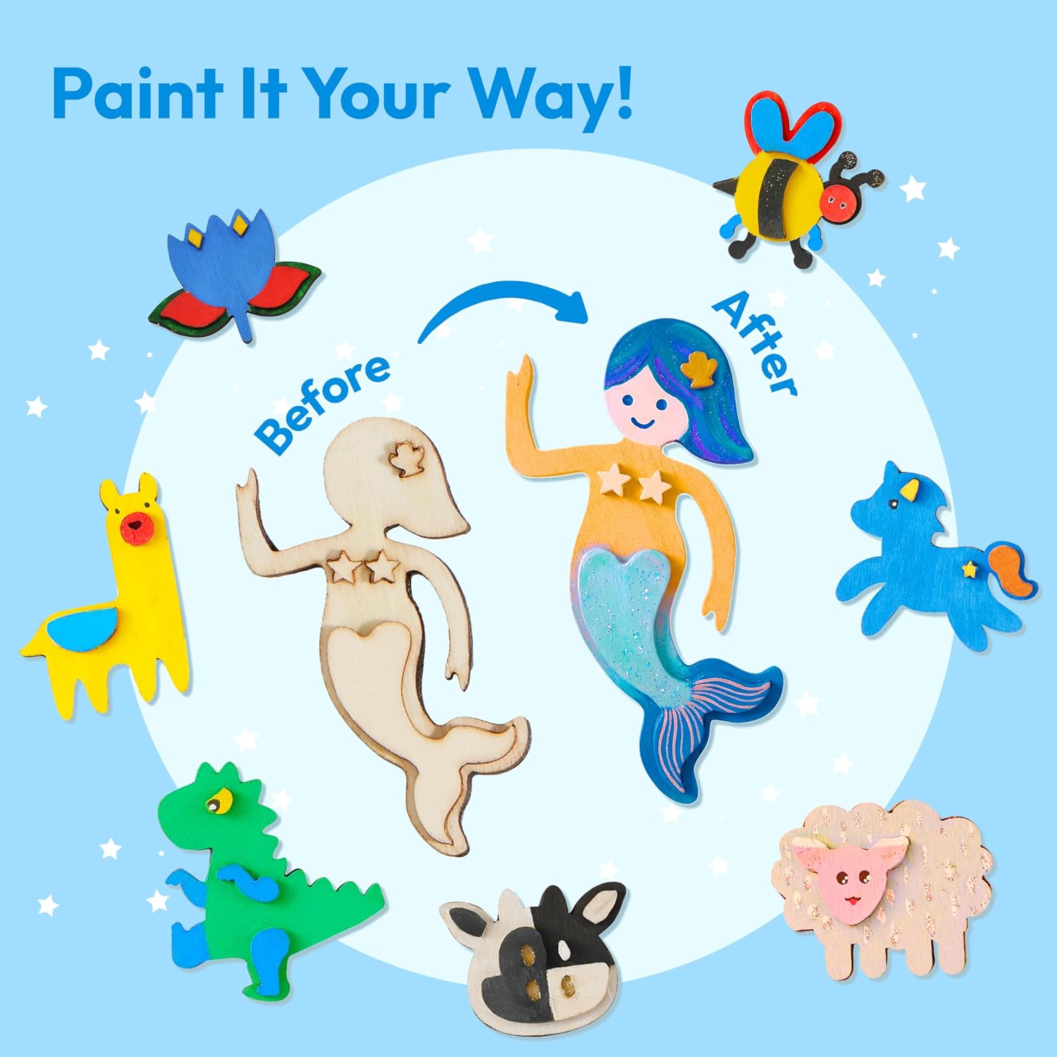 Thumbnail 3 de JOYIN 12 Wooden Magnet Painting Kit 🎨