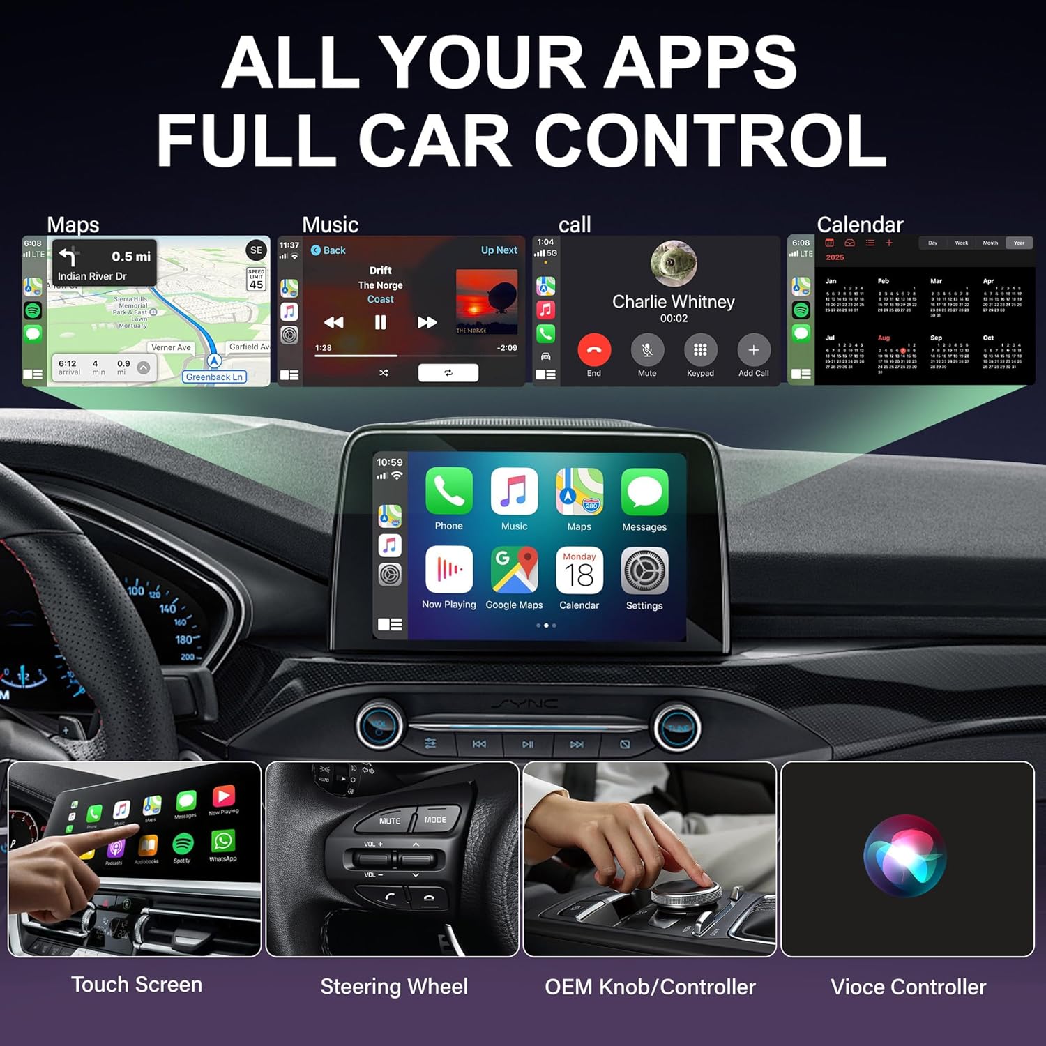 Thumbnail 5 de Adaptador CarPlay Inalámbrico 5,8GHz para coche