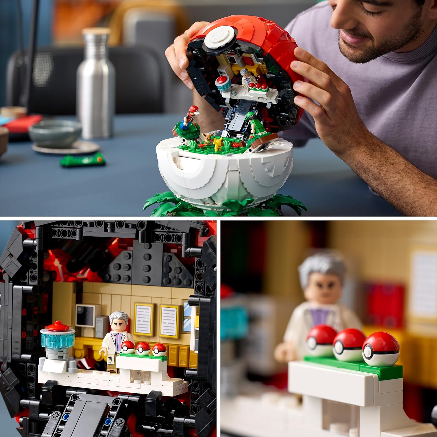 Thumbnail 4 de LEGO Pokémon 72154 Poké Ball-bouwset voor volwassenen met Pikachu en Evoli