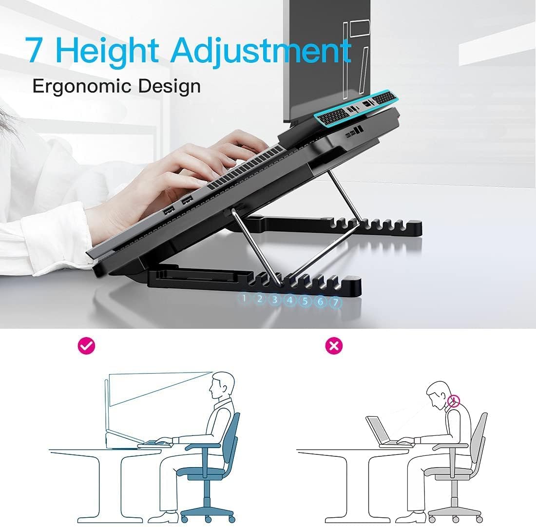 Thumbnail 6 de LIANGSTAR Laptop Cooling Pad 6‑fan, adjustable stand