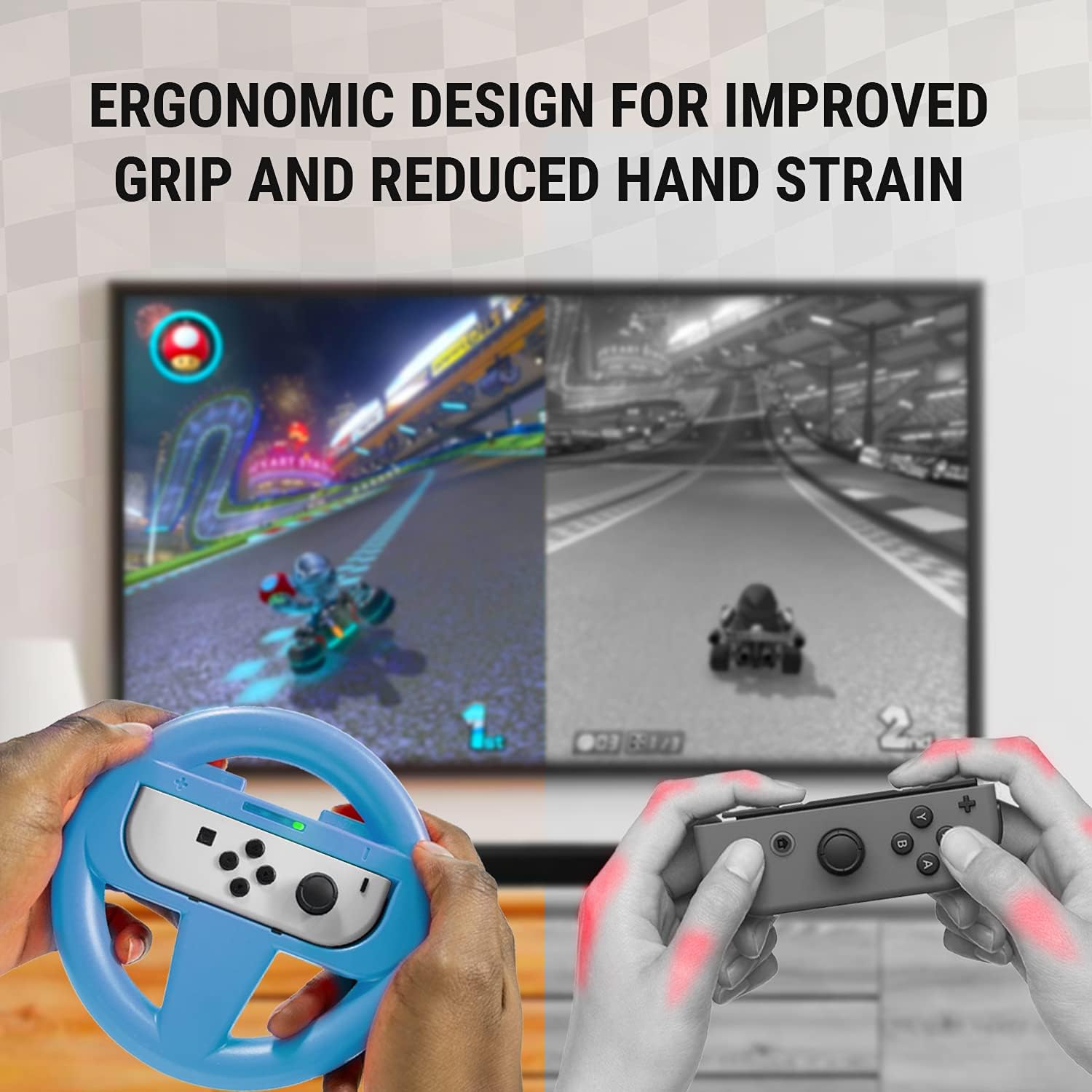 Thumbnail 4 de Orzly Steering Wheels for Nintendo Switch 2-pack