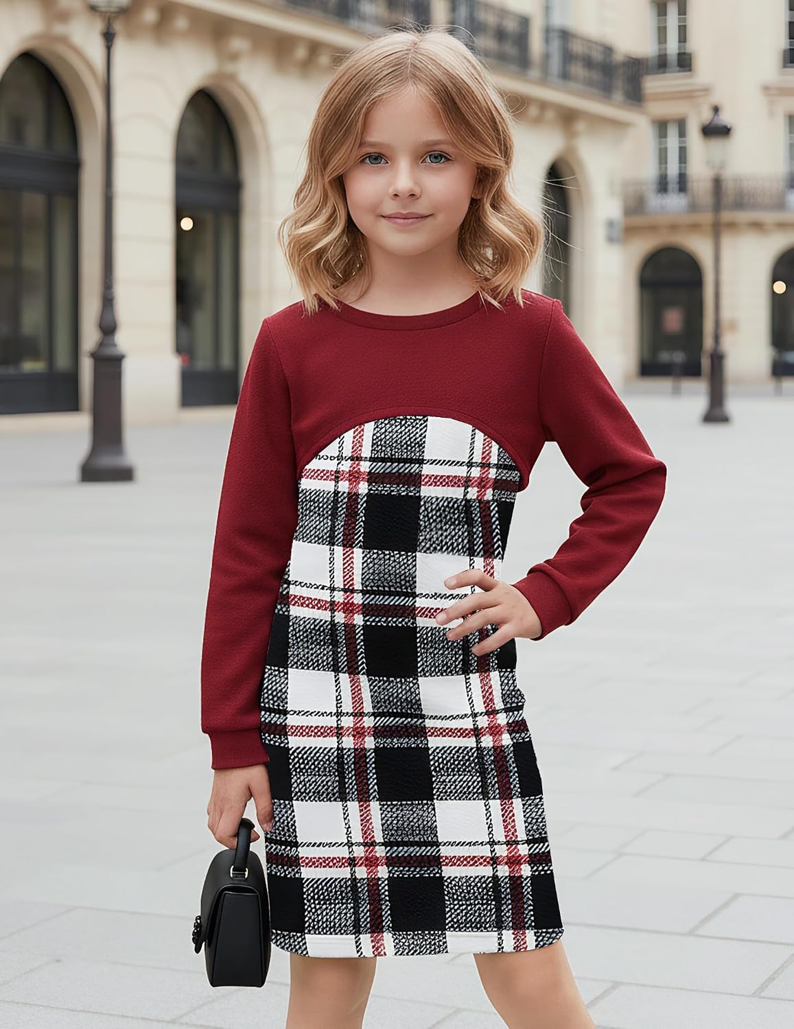 Detalle de JiAmy Girls 2-Piece Dress Set 95% Polyester