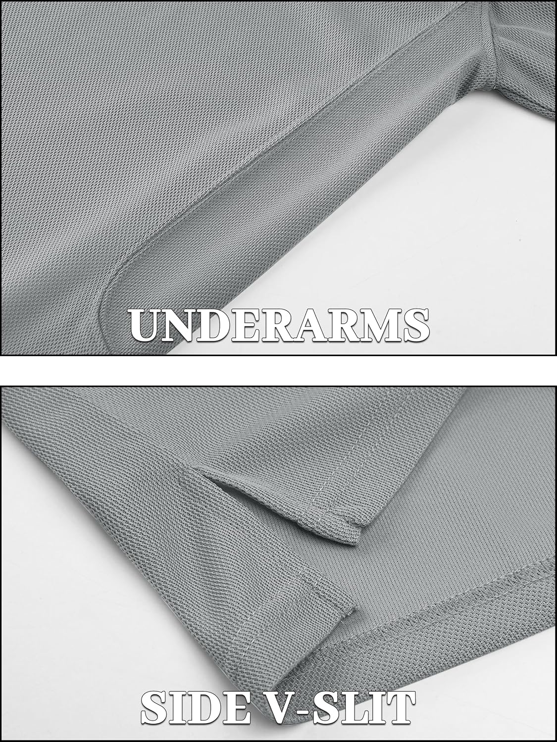 Thumbnail 3 de TACVASEN Men's Breathable Golf Polo Shirt: Quick Dry Short Sleeve Polo for Work and Play