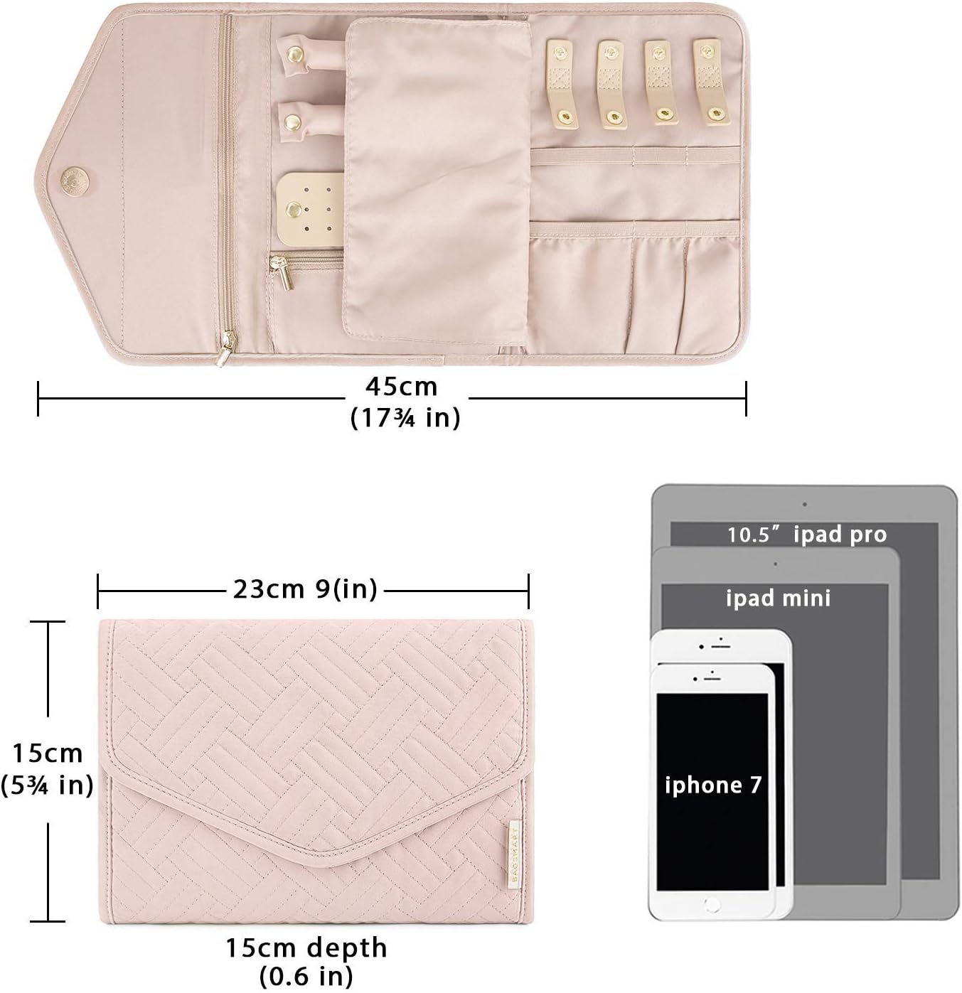 Thumbnail 3 de BAGSMART Travel Jewelry Organizer Roll — Foldable Case 💍