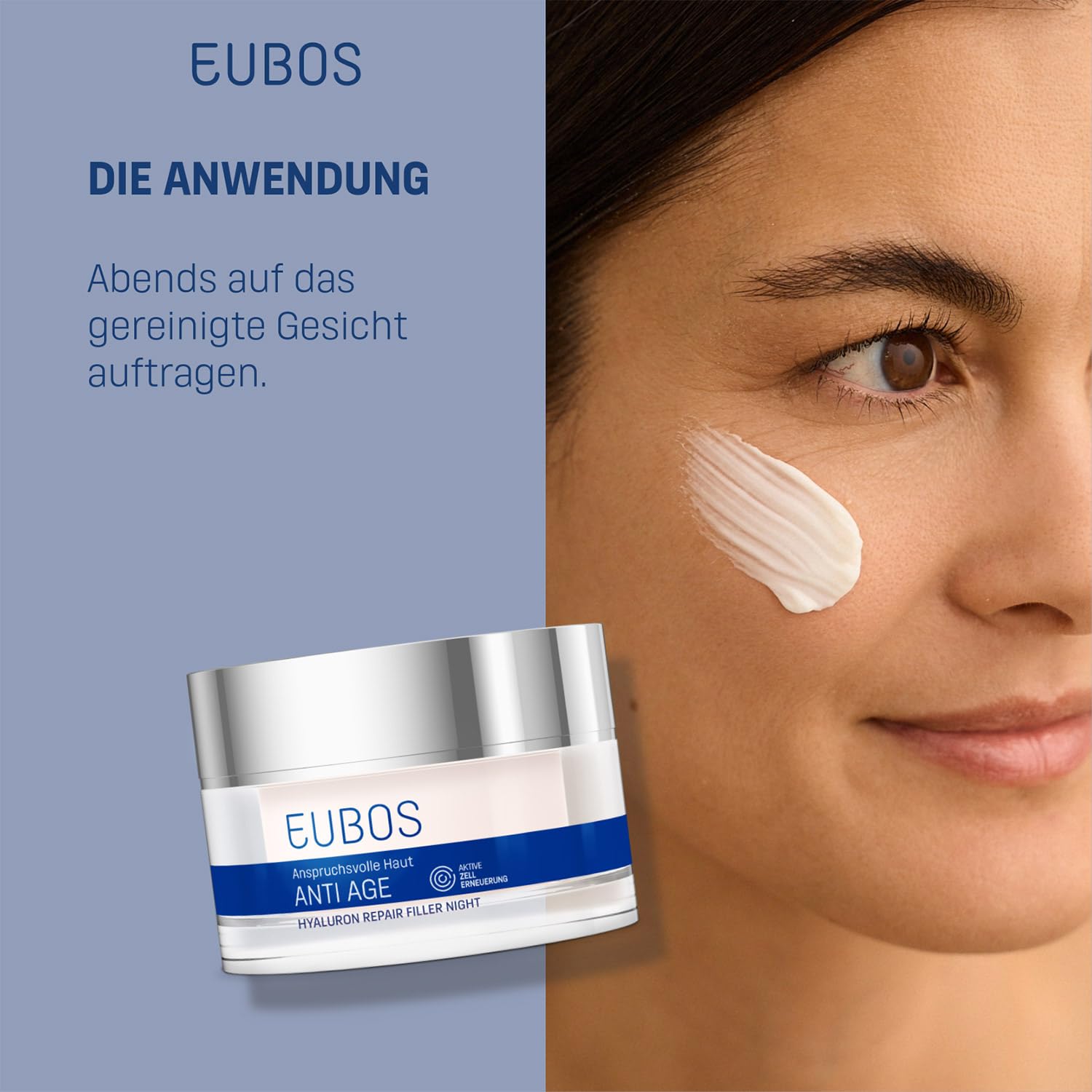 Thumbnail 6 de EUBOS HYALURON Repair Filler Night Creme 50 ml – medizinische Hautpflege für empfindliche Haut