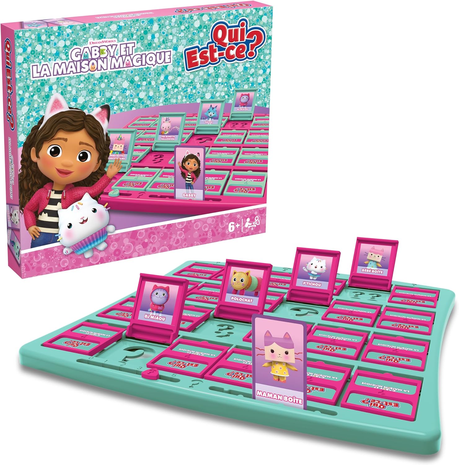 Detalle de Winning Moves Qui Est-Ce? Gabby et la Maison Magique — Version Gabby’s Dollhouse
