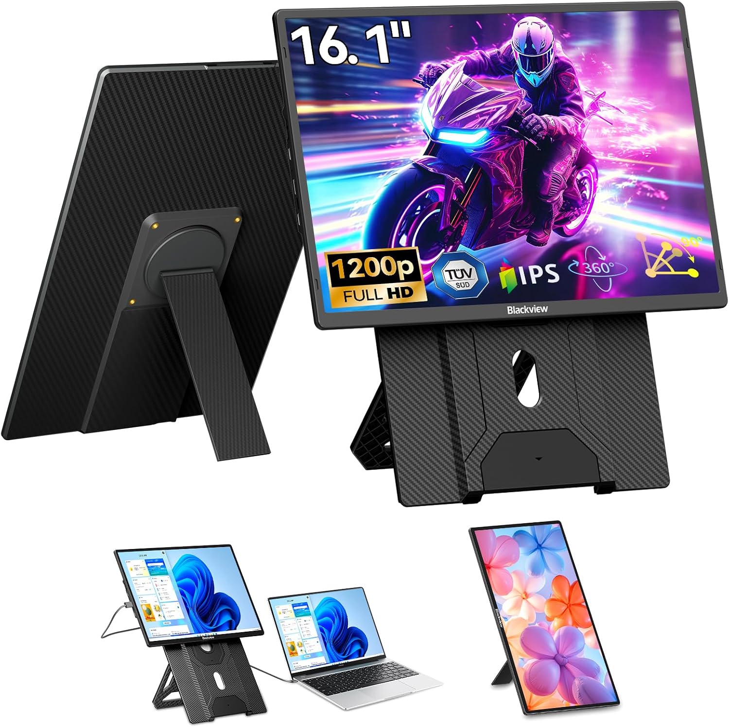 Detalle de Blackview 16.1 Zoll FHD Tragbarer Monitor