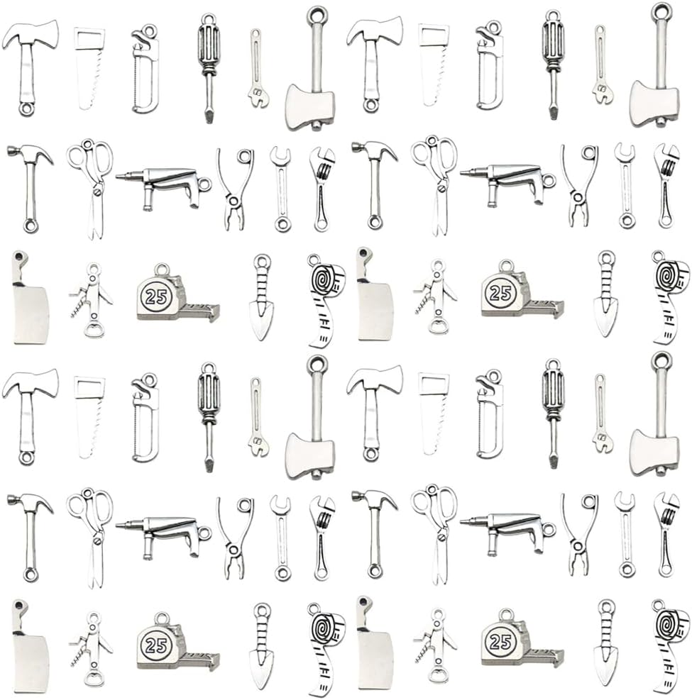 Youdiyla Jewelry Charms, 51-Piece Set