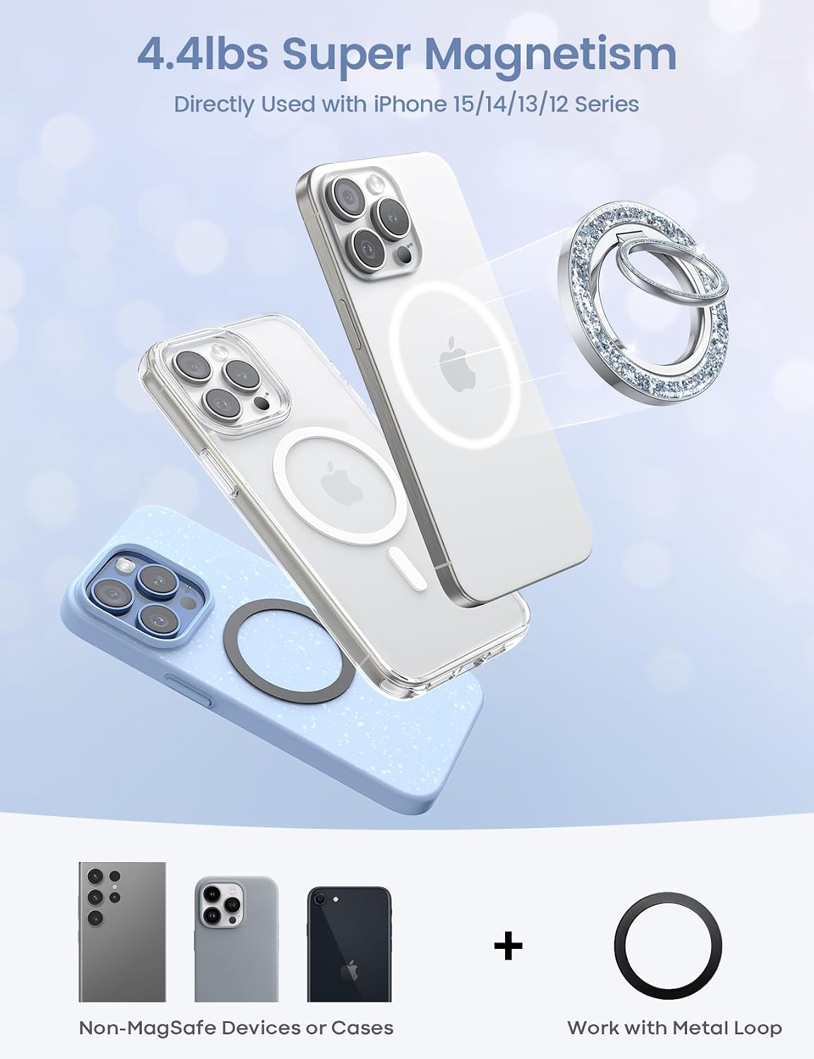 Thumbnail 4 de Lamicall MagSafe Ring Grip 4.4 lb