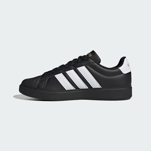 Detalle de adidas Uomo Streettalk Shoes – Core Black/Ftwr White/Matte Gold, 40 EU
