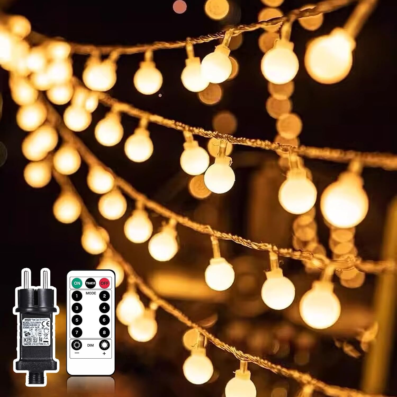 Detalle de Liyade Catena luci 23 m 200 LED ⭐