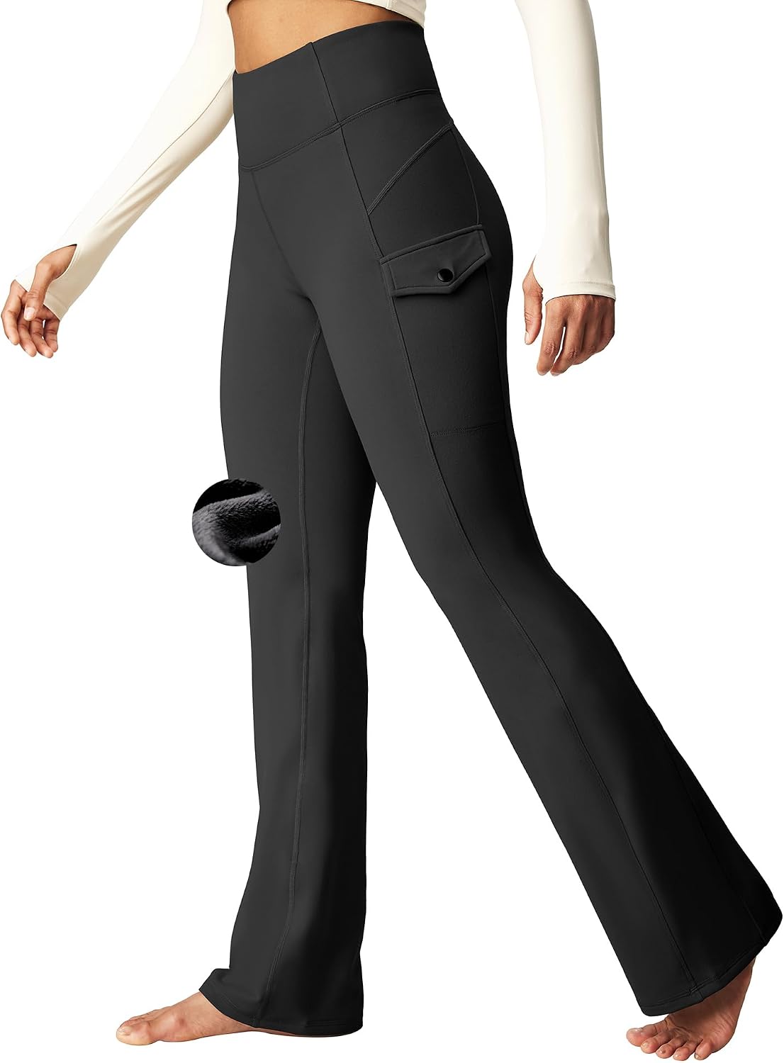 Detalle de Heathyoga Fleece-Lined Leggings for Women