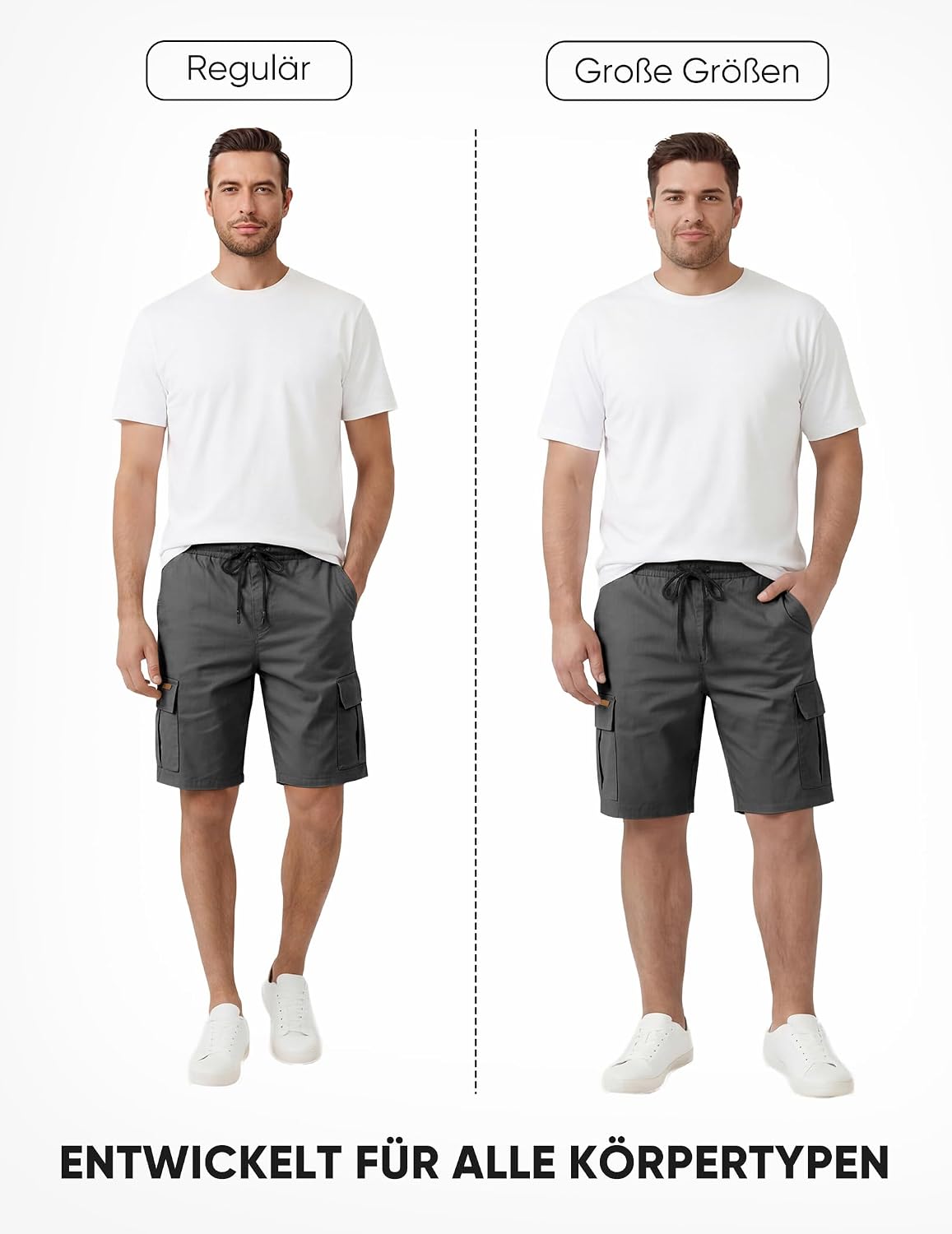 Thumbnail 6 de JMIERR Kurze Hosen Herren Cargo Shorts – vielseitige Freizeithose mit sicheren Taschen