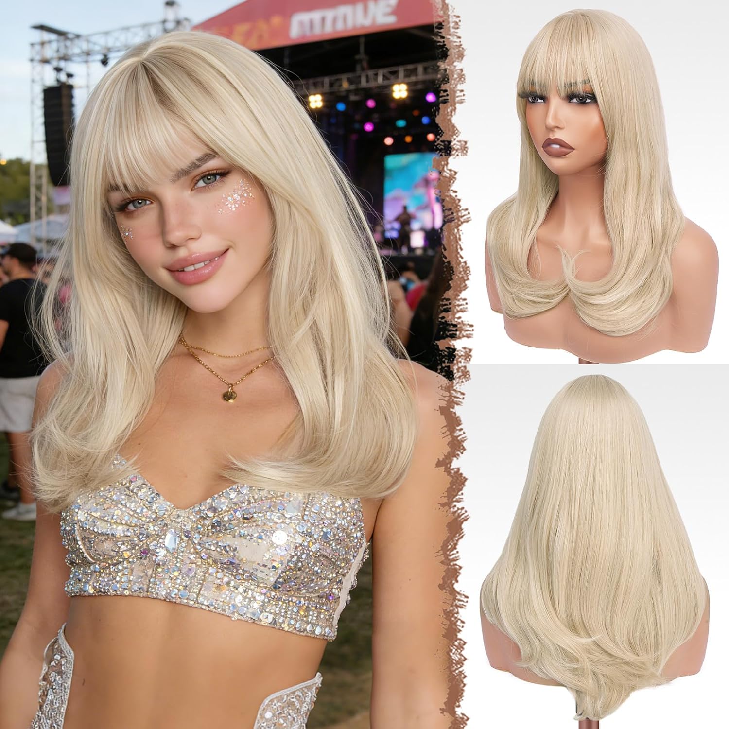 Detalle de FESHFEN Wig, 18-Inch