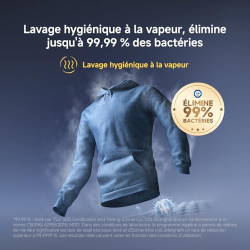 Detalle de Xiaomi Mijia Lave-Linge Séchant Hublot Pro 9/6 kg – Lavage Intelligent et Steam Refresh