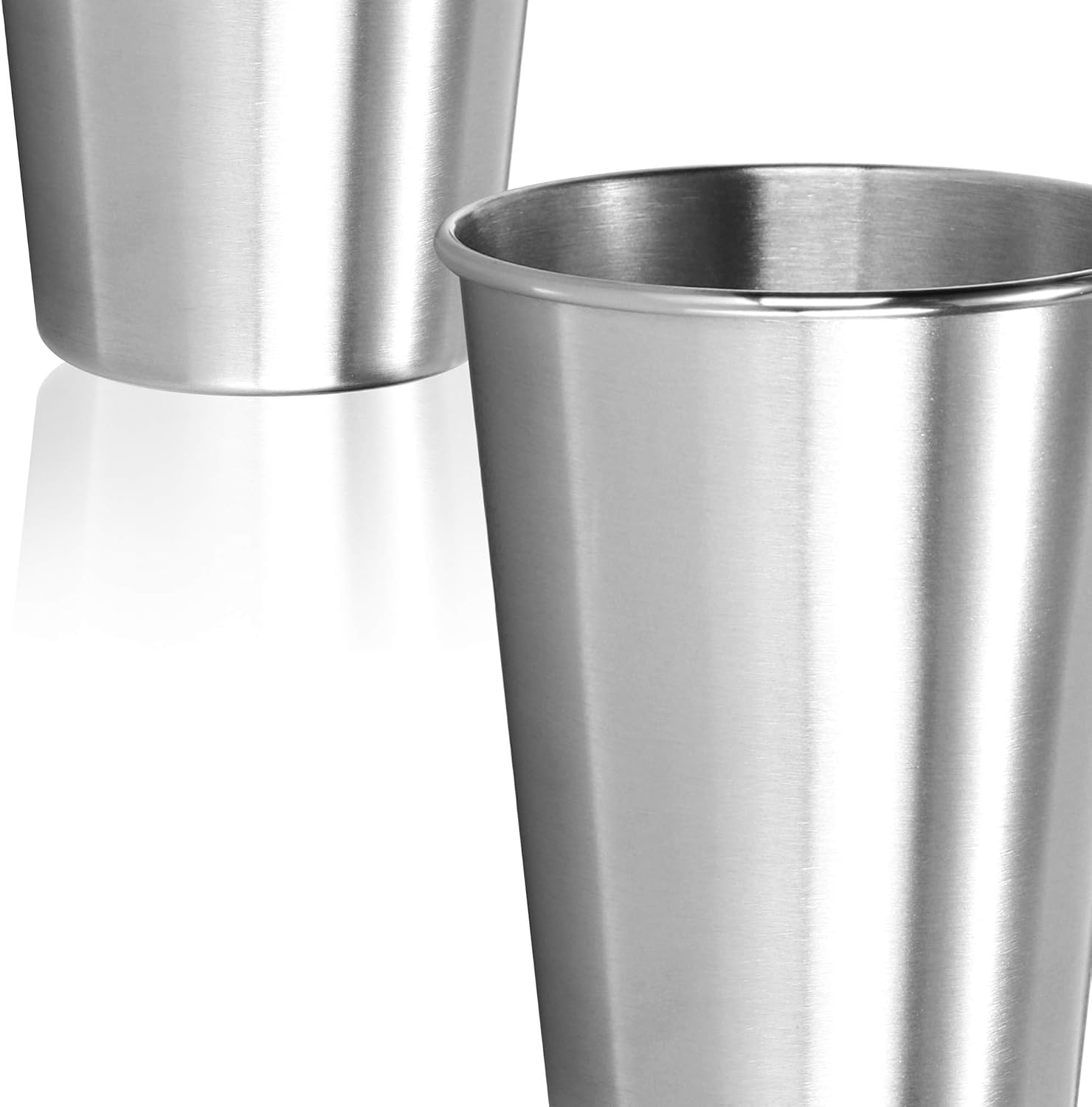 Thumbnail 6 de com-four® 3 bicchieri in acciaio inox 304 – 250 ml, leggeri, infrangibili e senza BPA