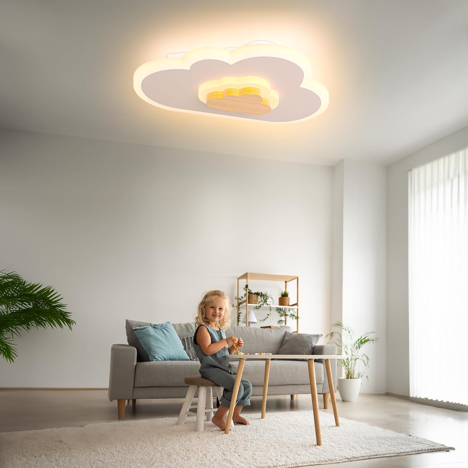 Detalle 2 de AOEH LED Deckenleuchte Wolke 80cm