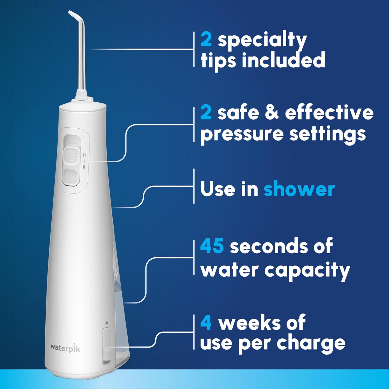 Detalle 2 de Waterpik Portable Pulse Water Flosser ⚙