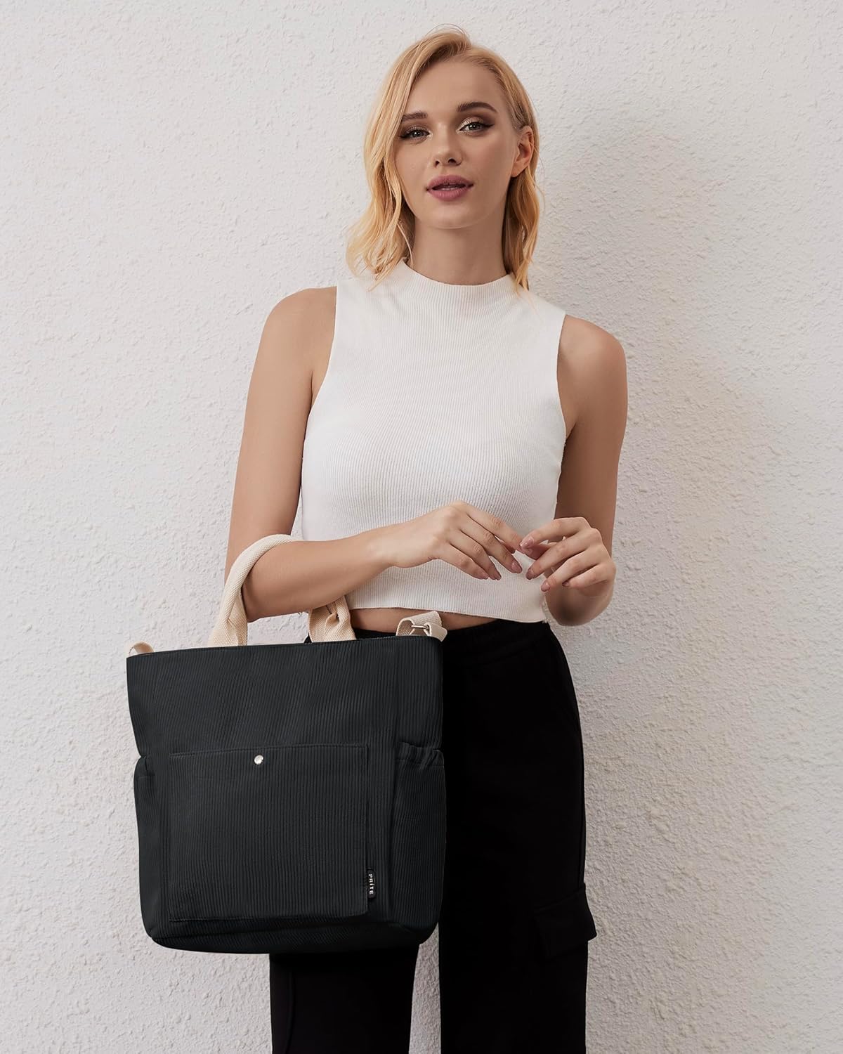 Thumbnail 2 de Prite Corduroy Tote Bag for Women with Zipper
