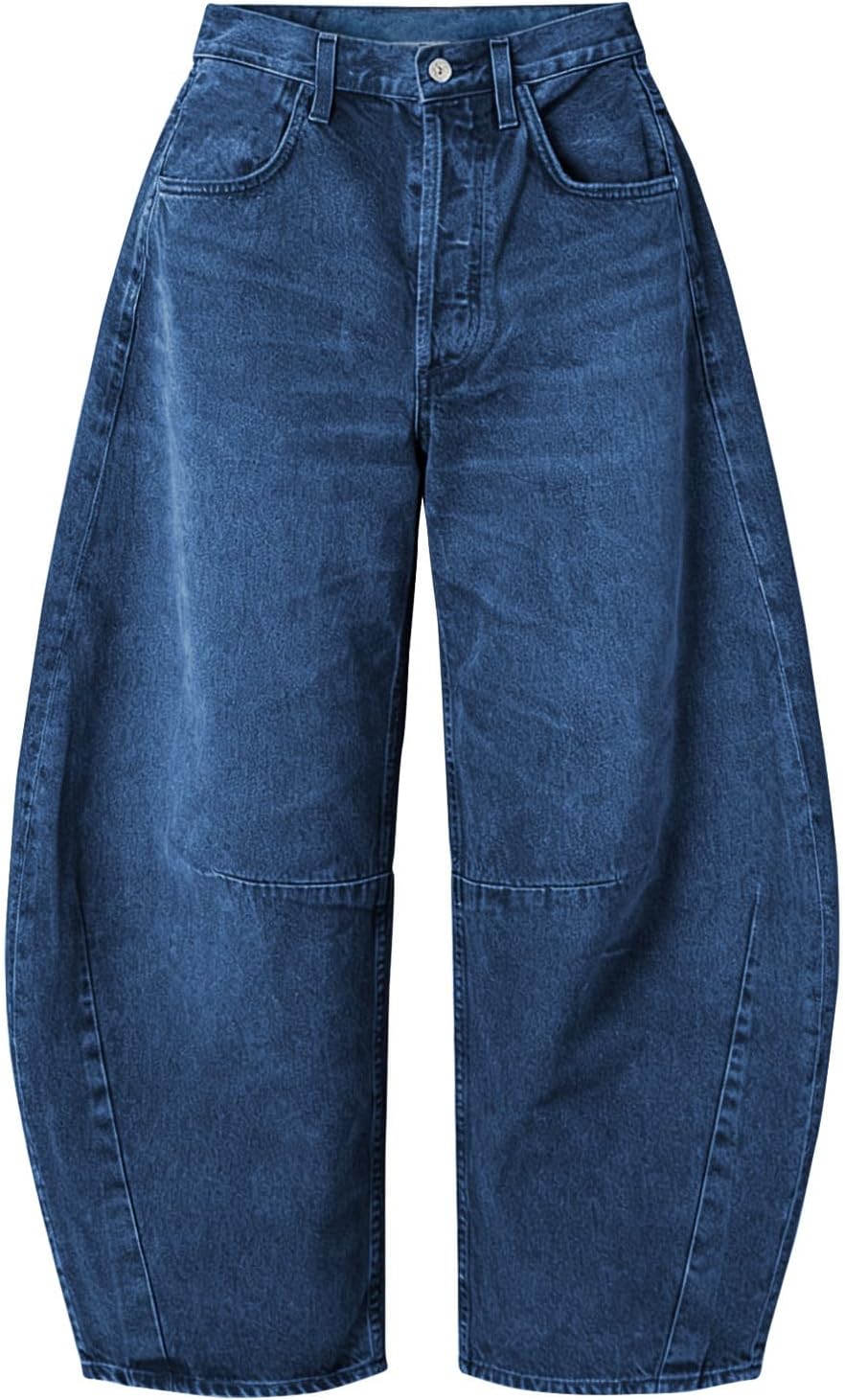 Detalle de EXLURA Women's Barrel Jeans: Wide Leg Y2K Inspired Baggy Denim