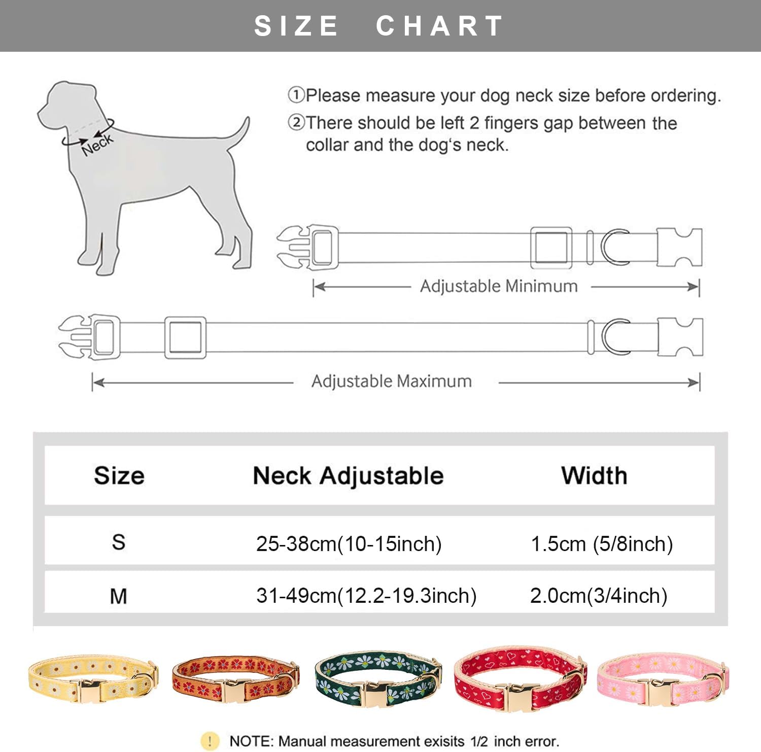Thumbnail 2 de Innovative Jacquard Dog Collar 31-49cm
